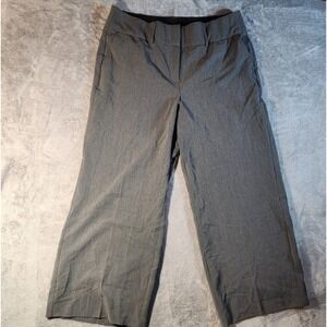 Lane Bryant Pants Womens 16S Short Gray Wide Leg HighRise Perfect Drape Plus